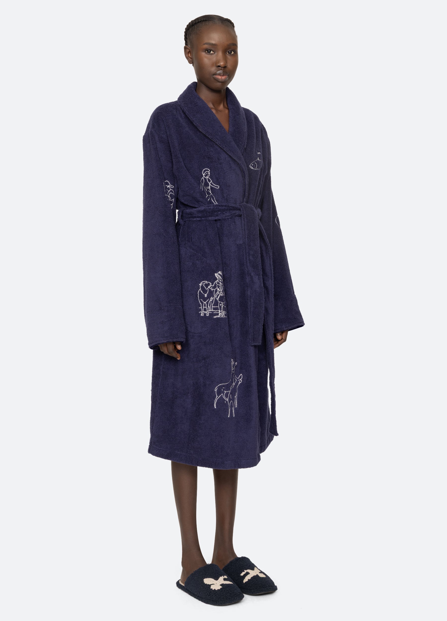Navy Demi Robe | Sea New York