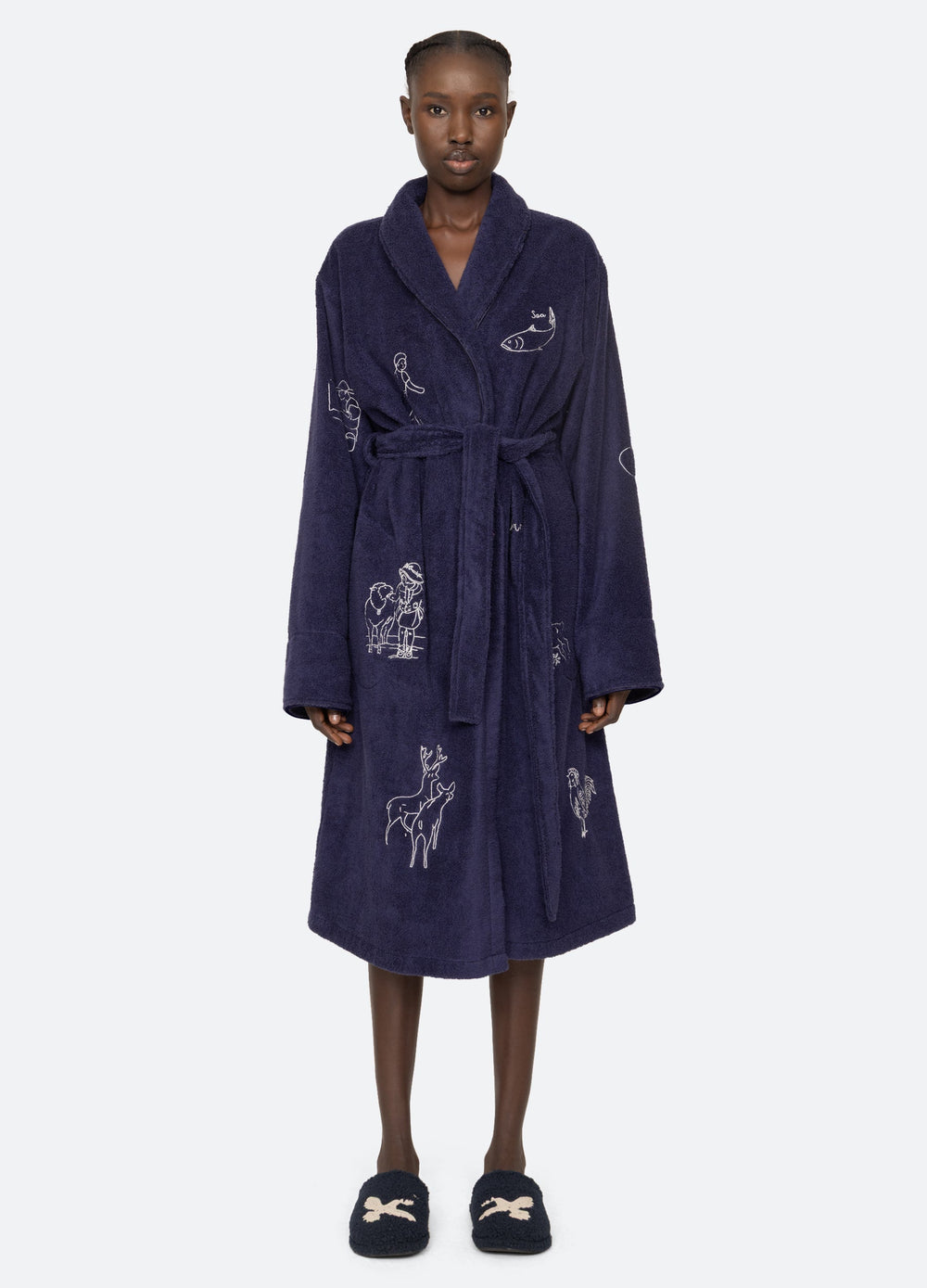 Navy Demi Robe | Sea New York