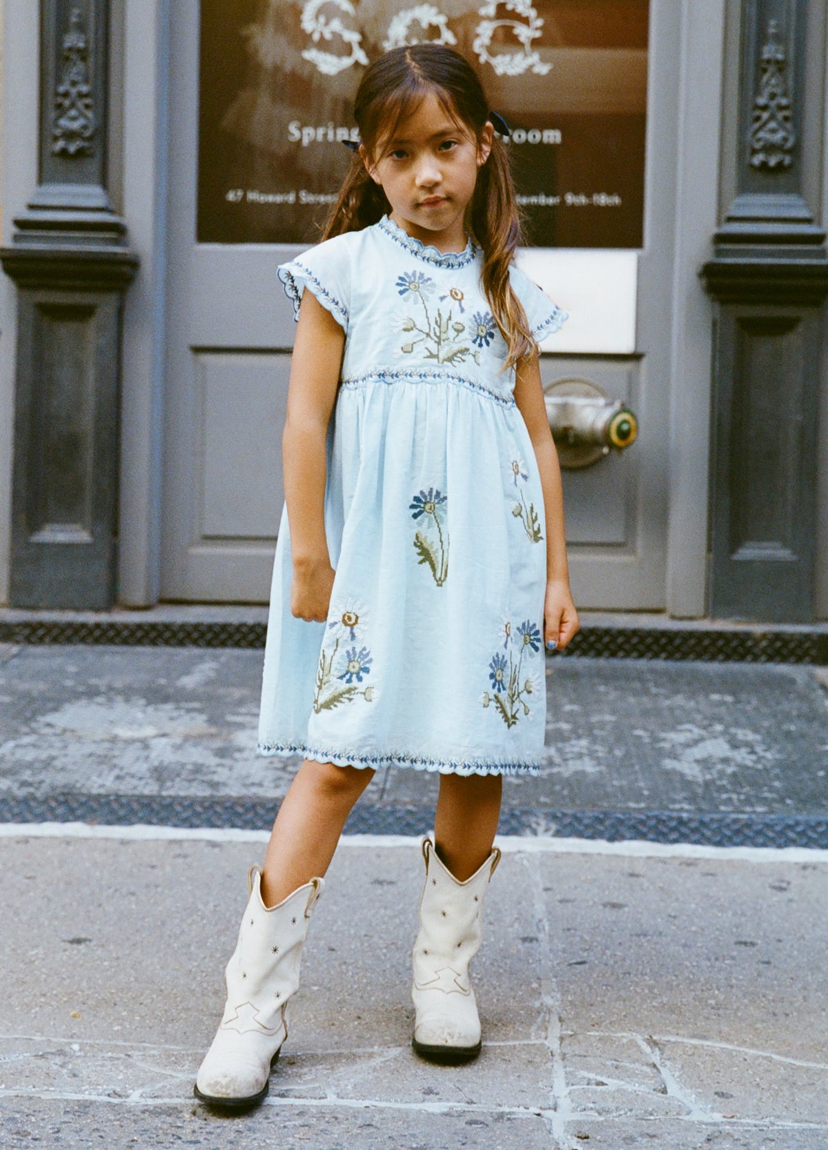 Blue Ayda Kids Dress | Sea New York