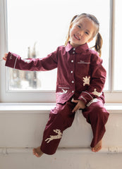 Burgundy Mika Kids PJ Set | Sea New York