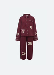 Burgundy Mika Kids PJ Set | Sea New York