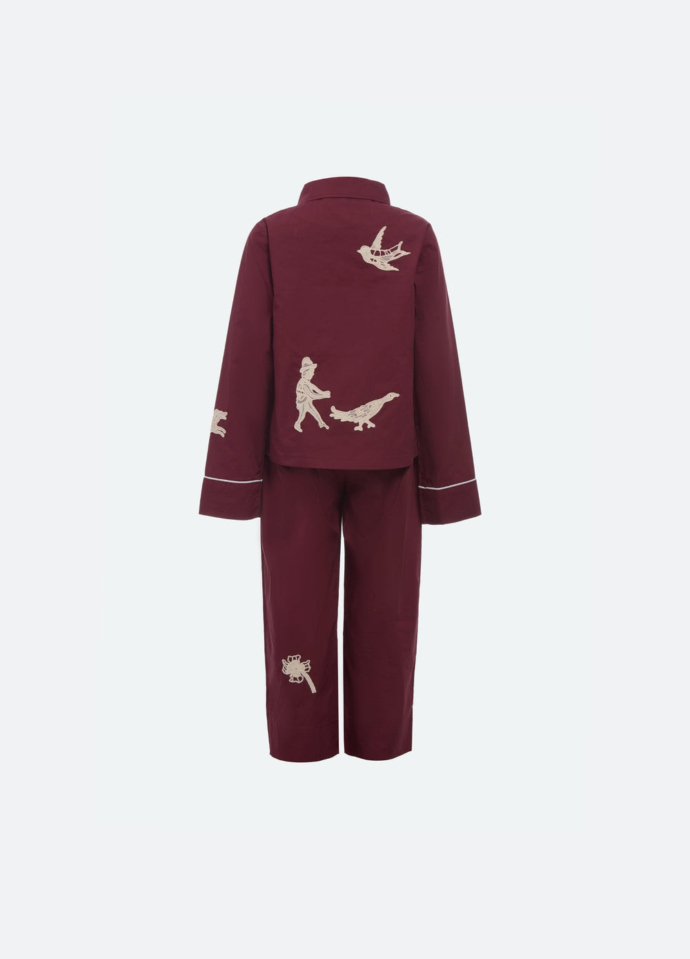 Burgundy Mika Kids PJ Set | Sea New York