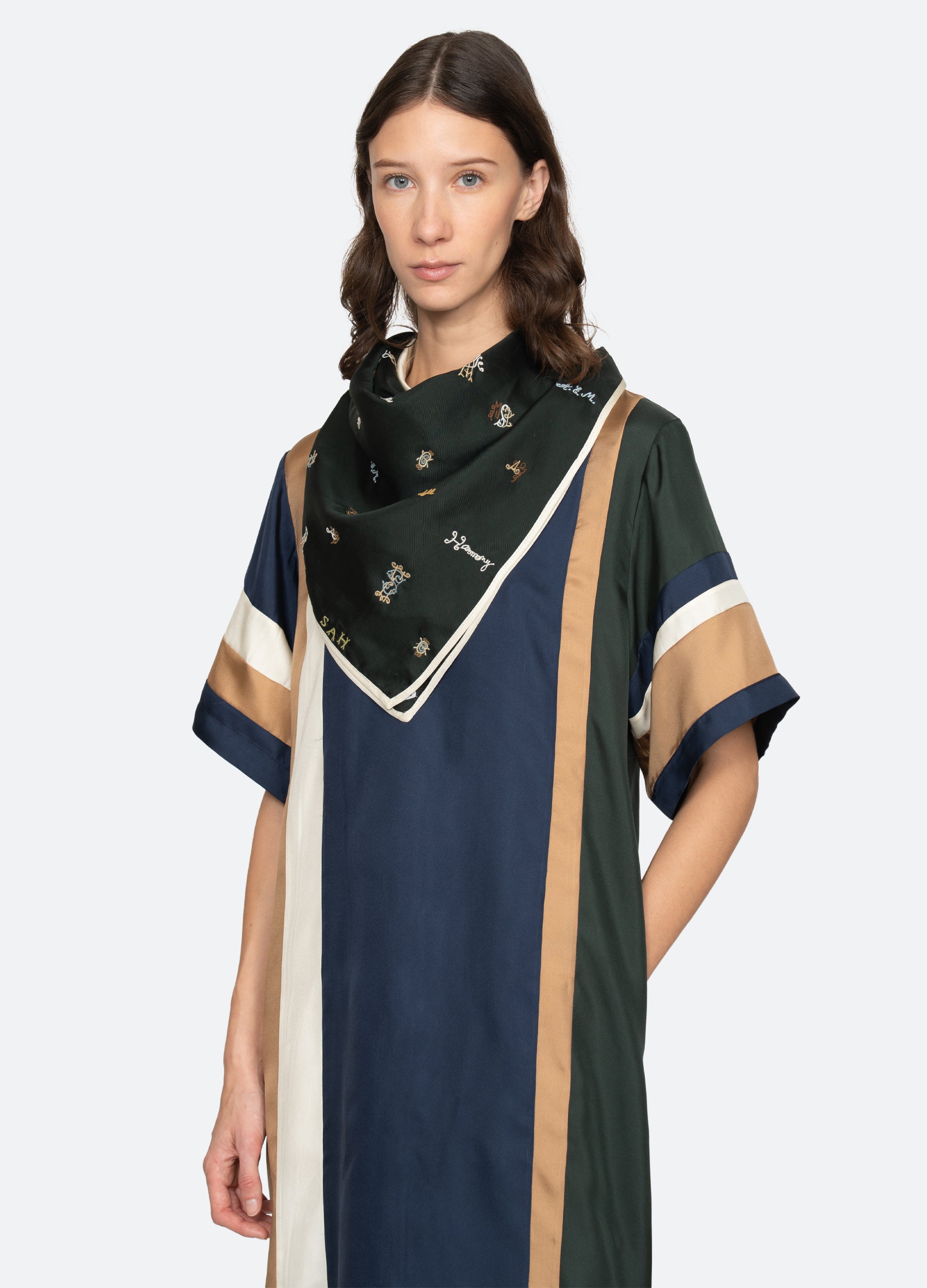 Navy Juliet Scarf | Sea New York