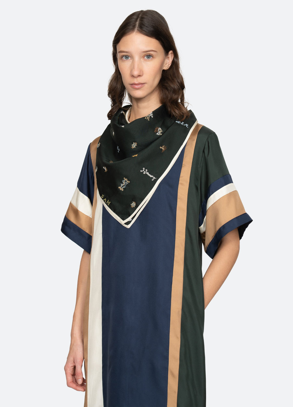 Navy Juliet Scarf | Sea New York