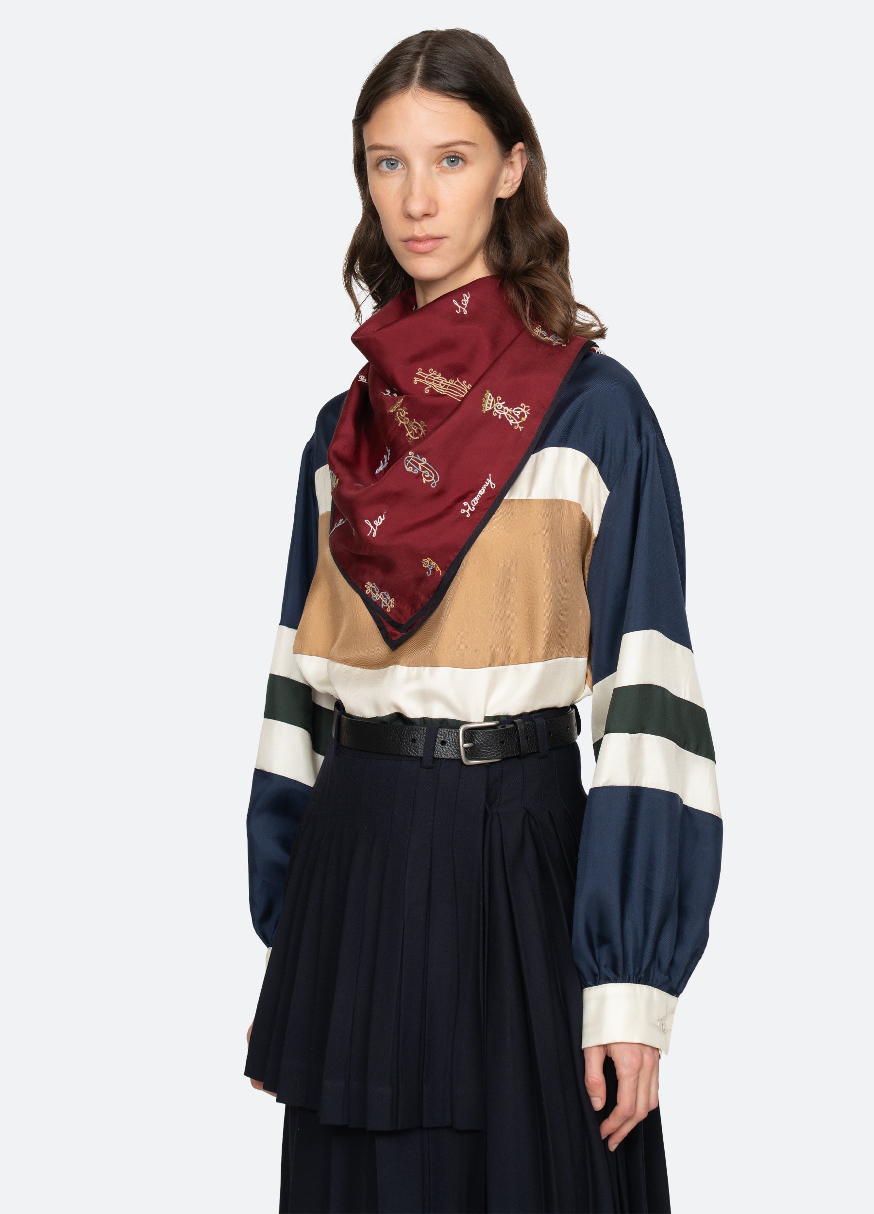 Navy Juliet Scarf | Sea New York