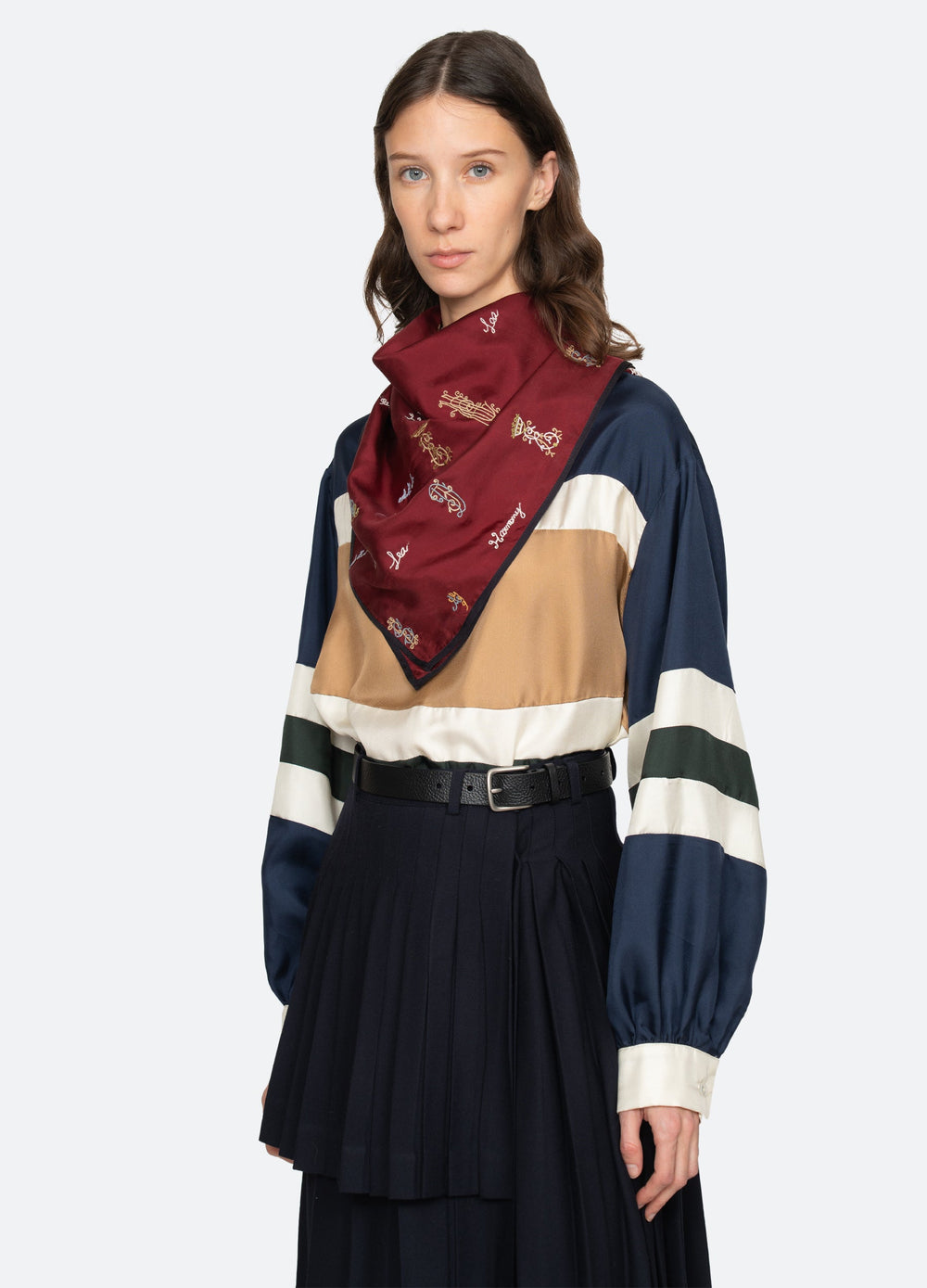 Navy Juliet Scarf | Sea New York