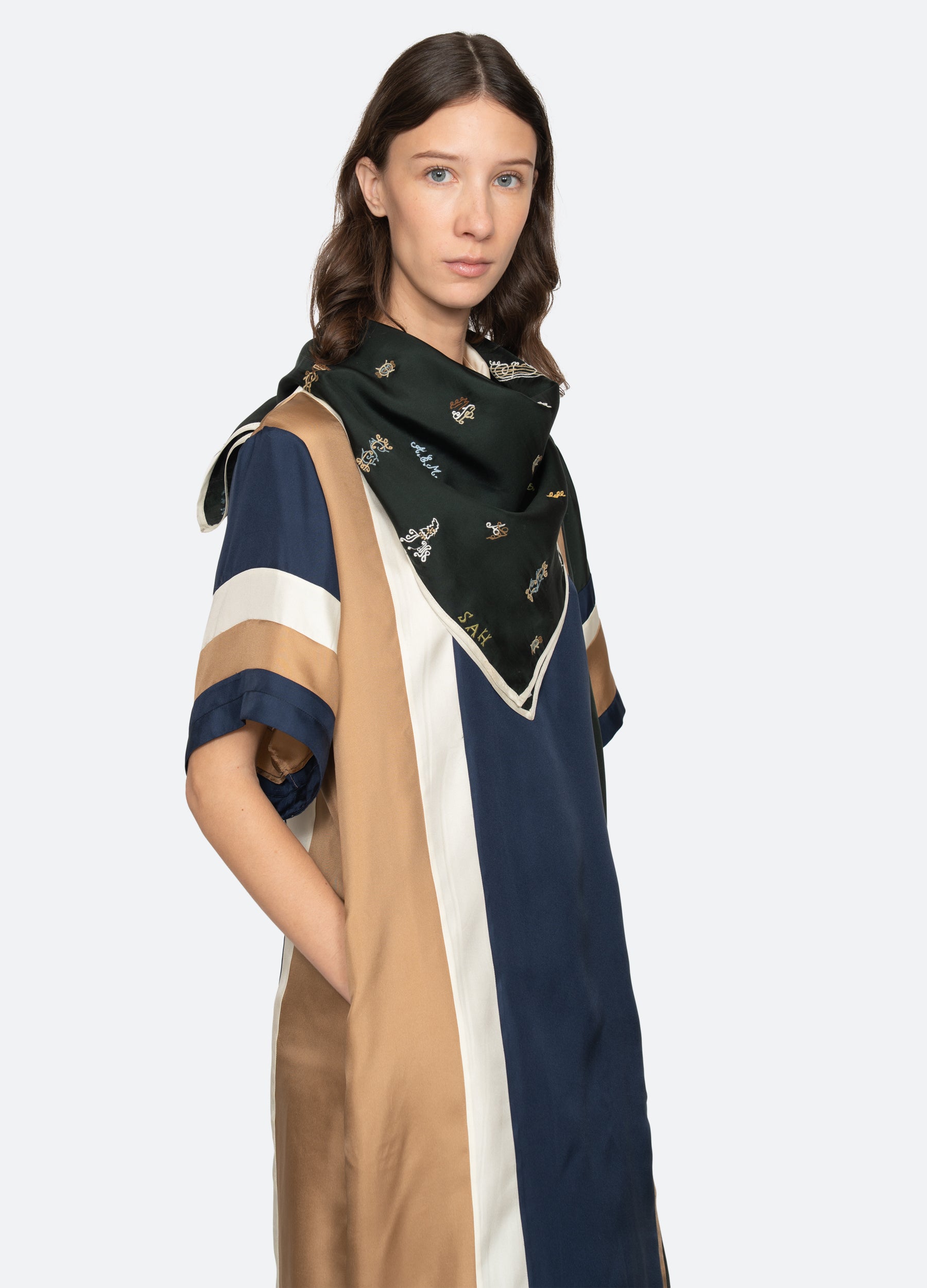 Navy Juliet Scarf | Sea New York