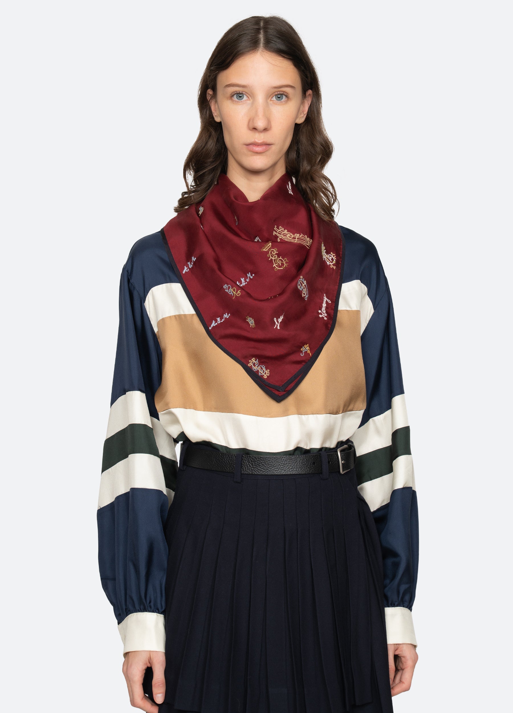 Navy Juliet Scarf | Sea New York