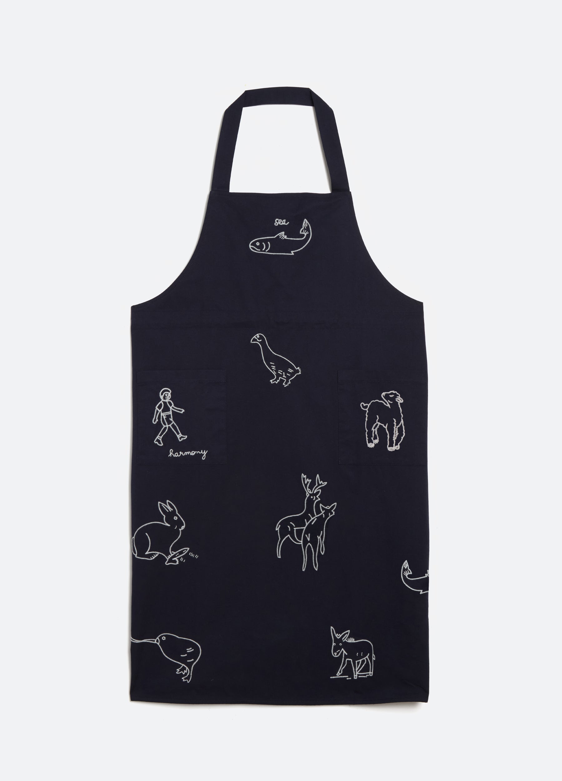 Navy Demi Apron | Sea New York