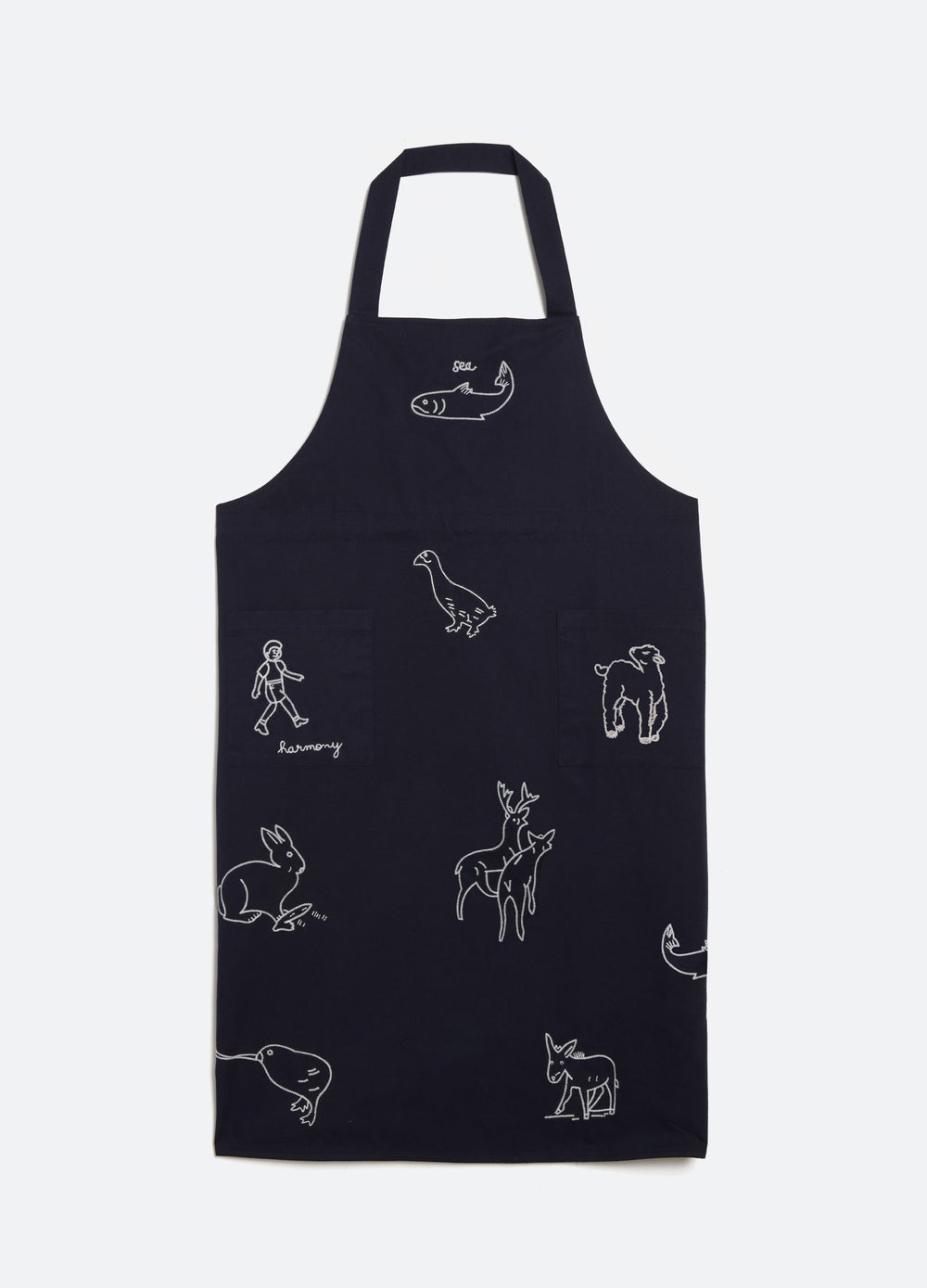 Navy Demi Apron | Sea New York