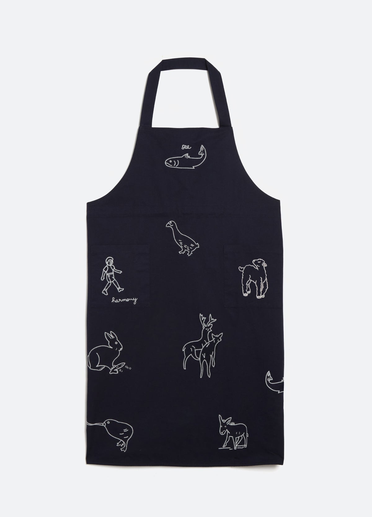 Navy Demi Apron | Sea New York
