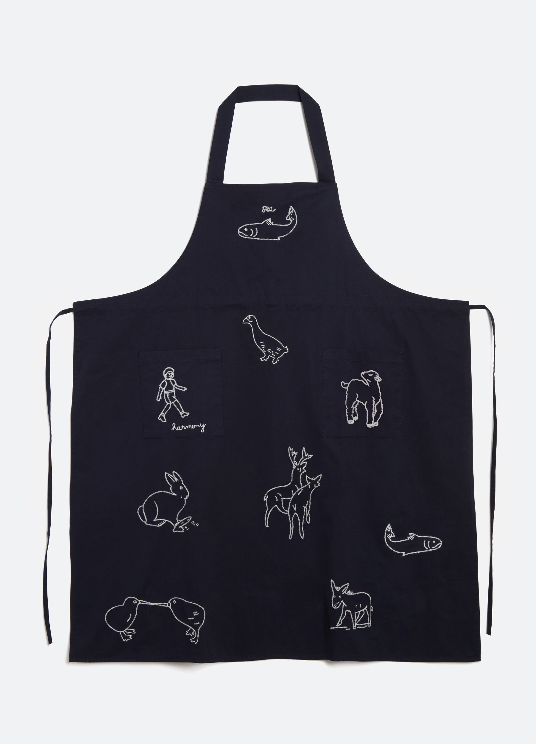Navy Demi Apron | Sea New York