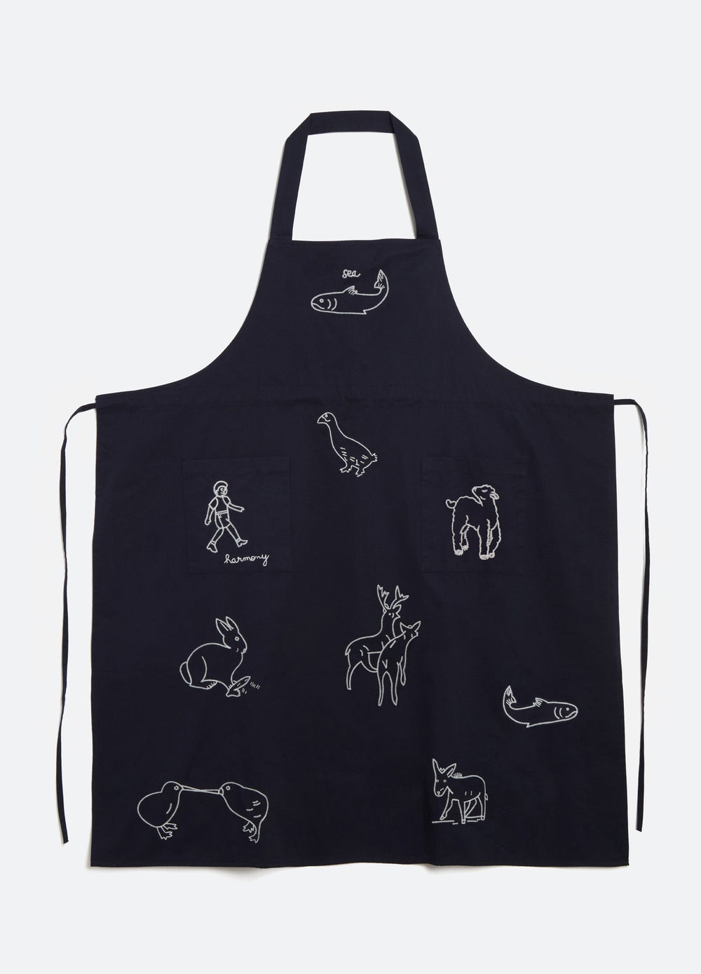 Navy Demi Apron | Sea New York