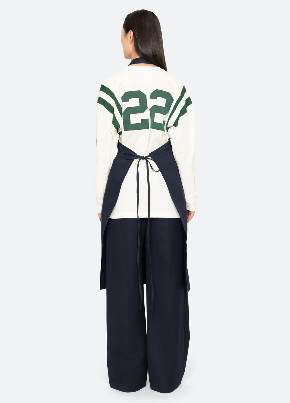 Navy Demi Apron | Sea New York