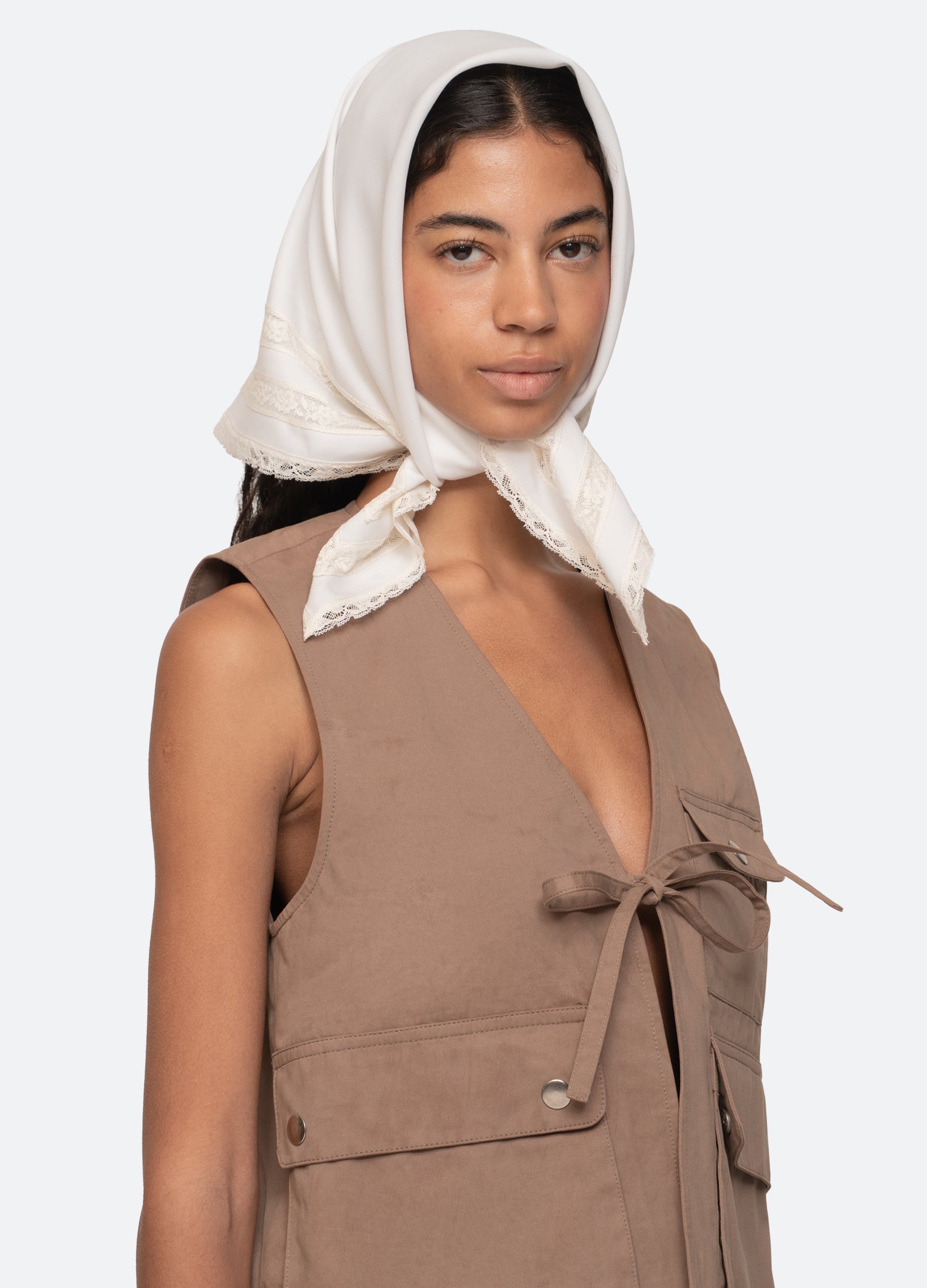 Navy Fiora Handkerchief | Sea New York