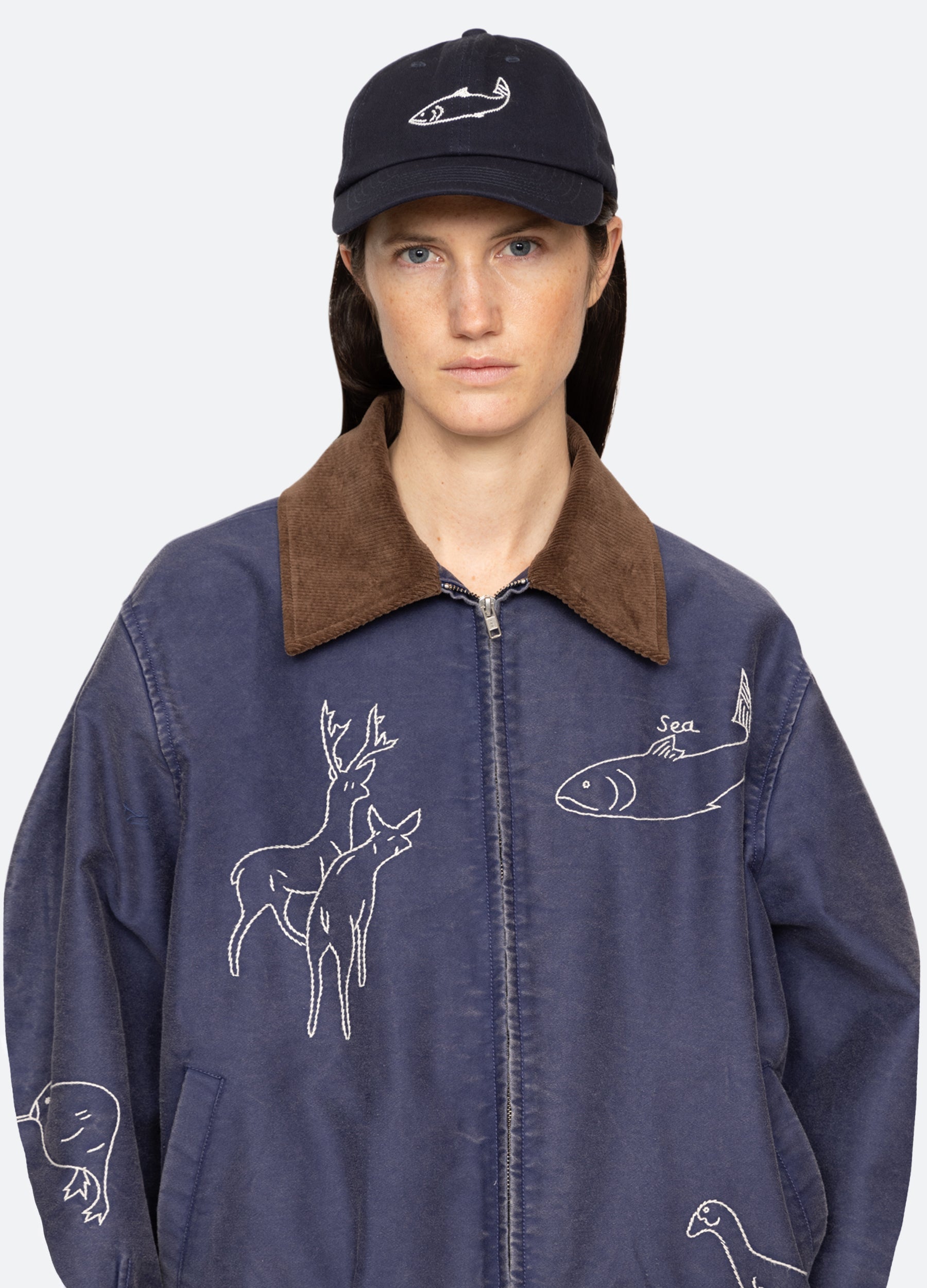 Navy Demi Cap | Sea New York