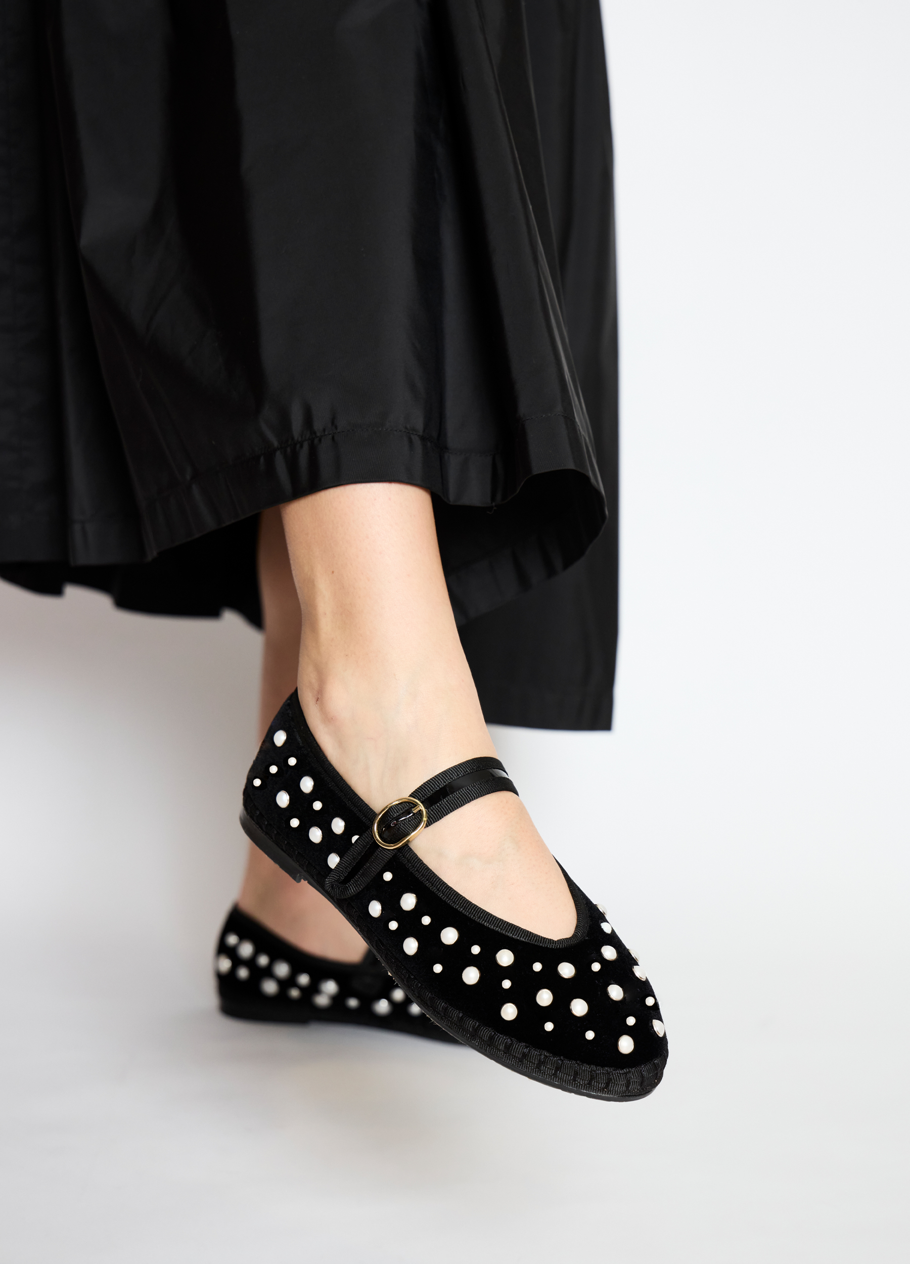 Black Pearl Mary Jane Flats | Sea New York