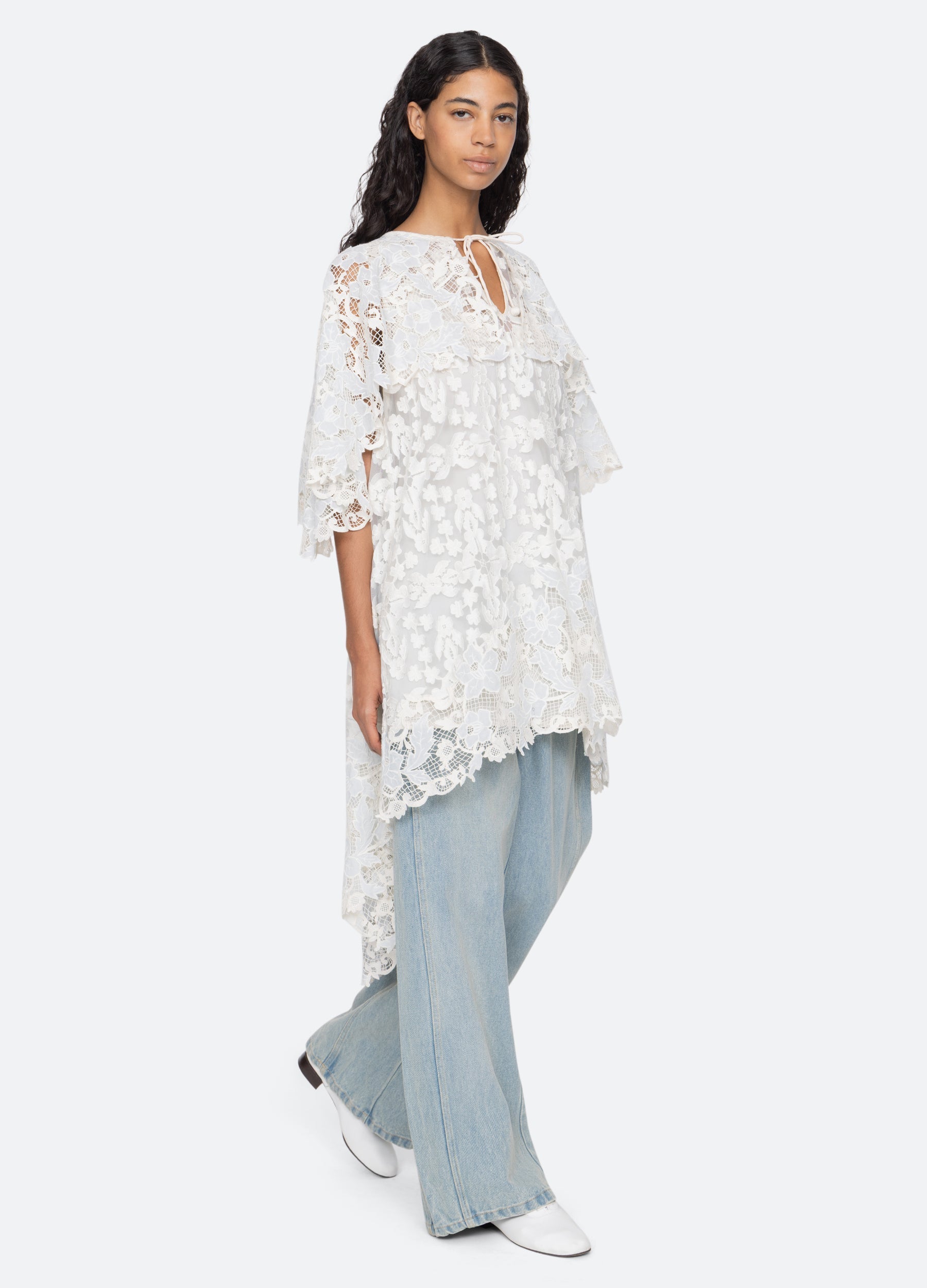 Blue Eileen Cape Dress | Sea New York