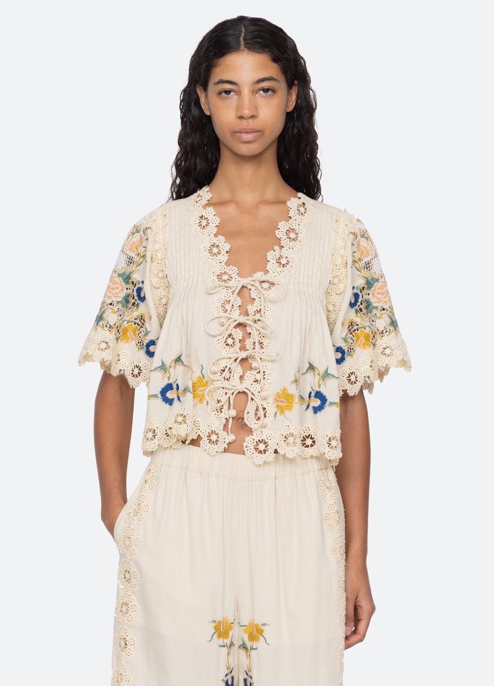 Cream Adonna S/S Top | Sea New York