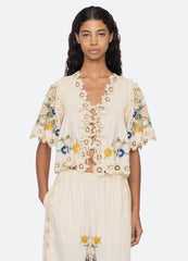 Cream Adonna S/S Top | Sea New York