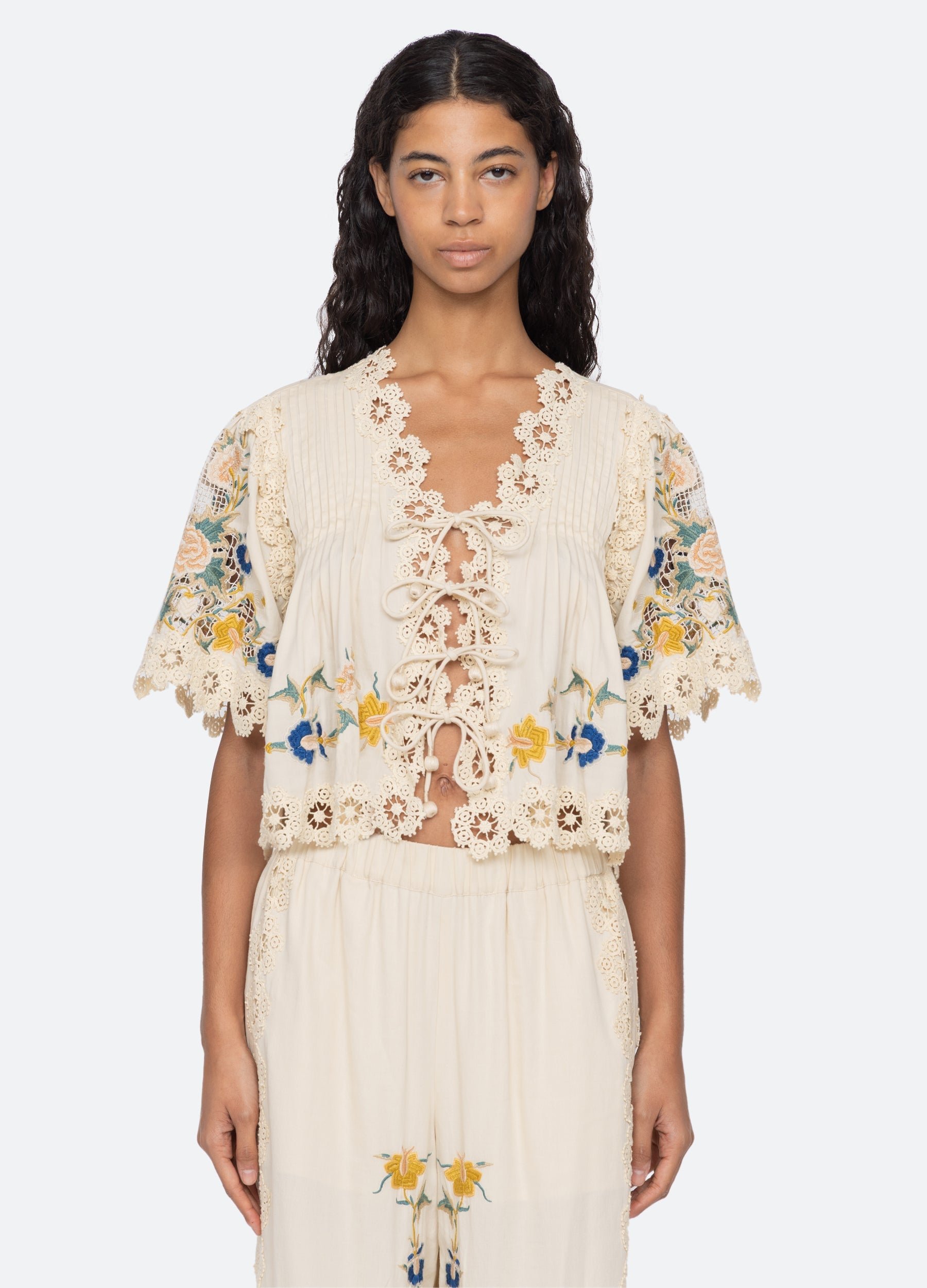 Cream Adonna S/S Top | Sea New York