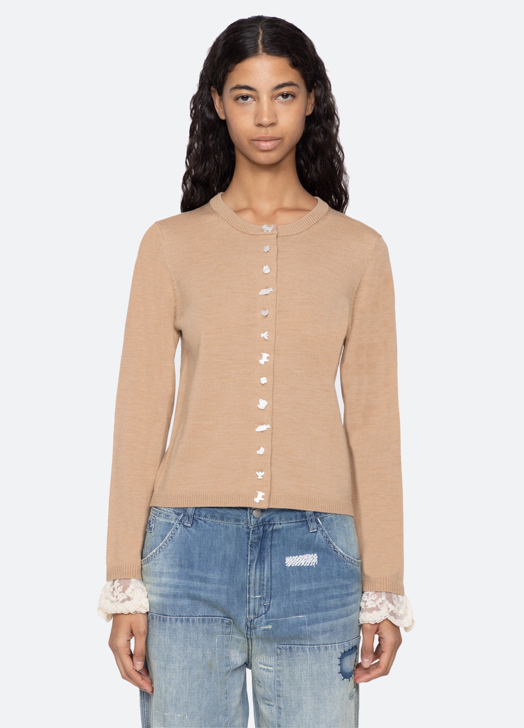 Camel Diane Cardigan | Sea New York